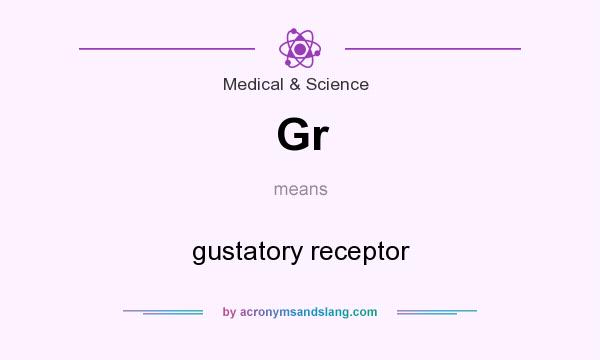 What does Gr mean? It stands for gustatory receptor