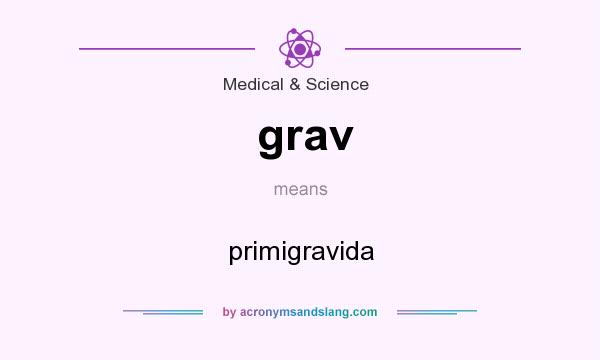 What does grav mean? It stands for primigravida