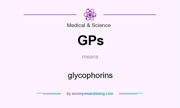 What does GPs mean? It stands for glycophorins