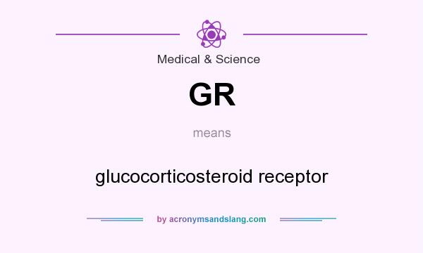 What does GR mean? It stands for glucocorticosteroid receptor