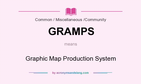 What does GRAMPS mean? It stands for Graphic Map Production System