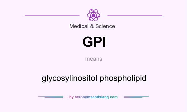 What does GPI mean? It stands for glycosylinositol phospholipid