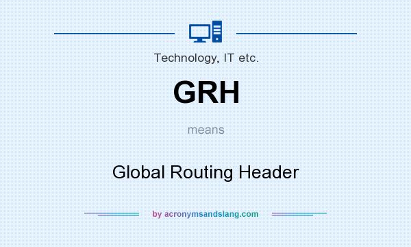 What does GRH mean? It stands for Global Routing Header