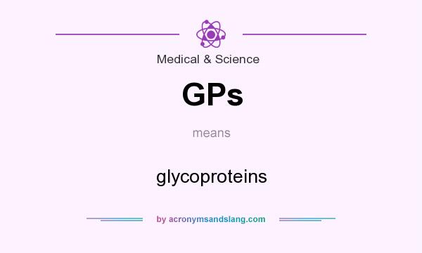 What does GPs mean? It stands for glycoproteins