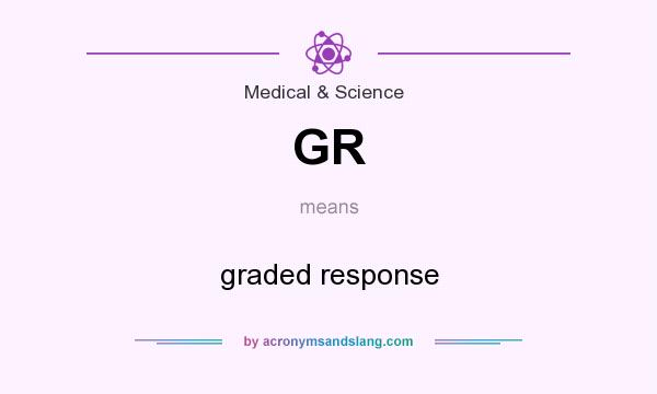 What does GR mean? It stands for graded response