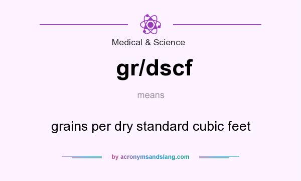 What does gr/dscf mean? It stands for grains per dry standard cubic feet