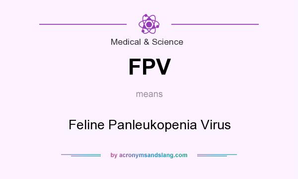 What does FPV mean? It stands for Feline Panleukopenia Virus