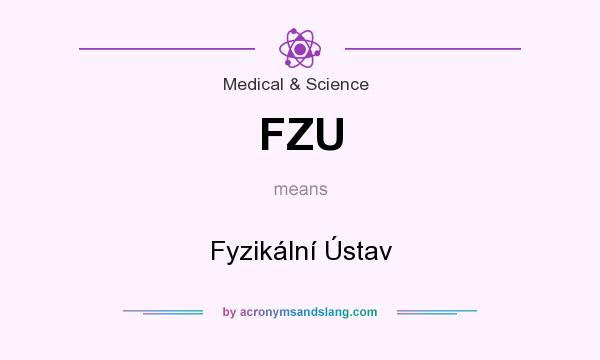 What does FZU mean? It stands for Fyzikální Ústav