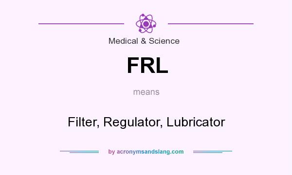 What does FRL mean? It stands for Filter, Regulator, Lubricator