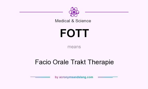 What does FOTT mean? It stands for Facio Orale Trakt Therapie