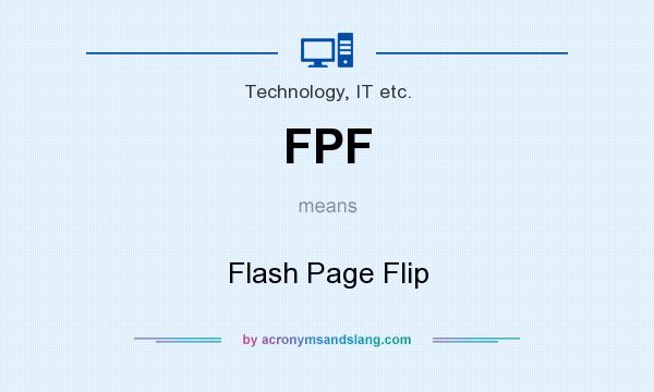 What does FPF mean? It stands for Flash Page Flip
