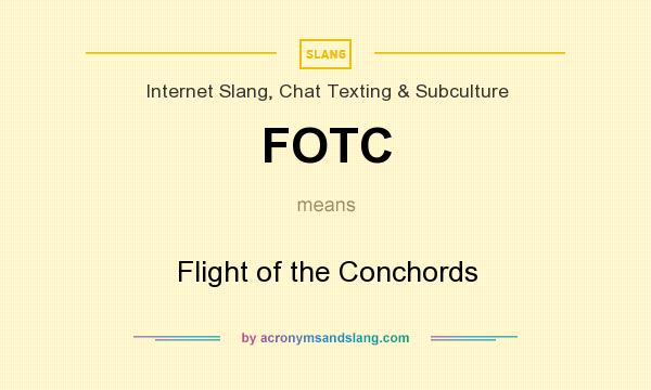 What does FOTC mean? It stands for Flight of the Conchords