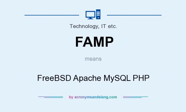 What does FAMP mean? It stands for FreeBSD Apache MySQL PHP