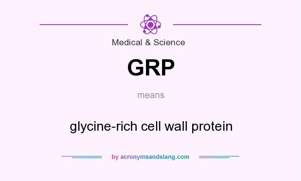 What does GRP mean? It stands for glycine-rich cell wall protein