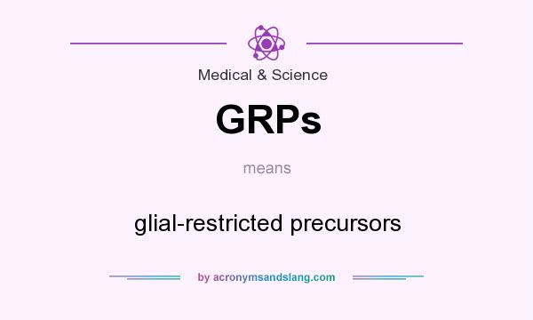 What does GRPs mean? It stands for glial-restricted precursors