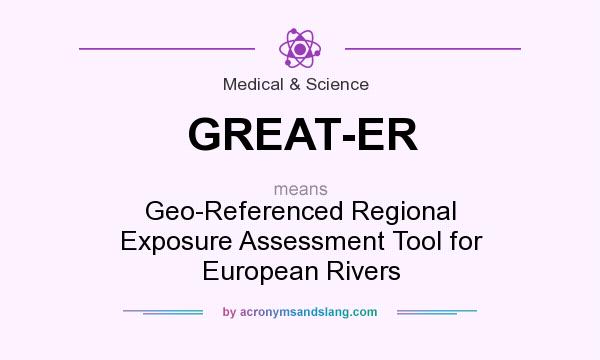 What does GREAT-ER mean? It stands for Geo-Referenced Regional Exposure Assessment Tool for European Rivers