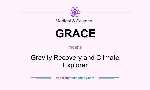 What does GRACE mean? It stands for Gravity Recovery and Climate Explorer