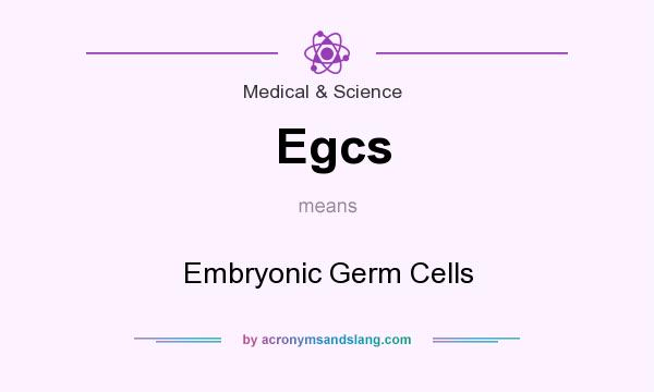 What does Egcs mean? It stands for Embryonic Germ Cells