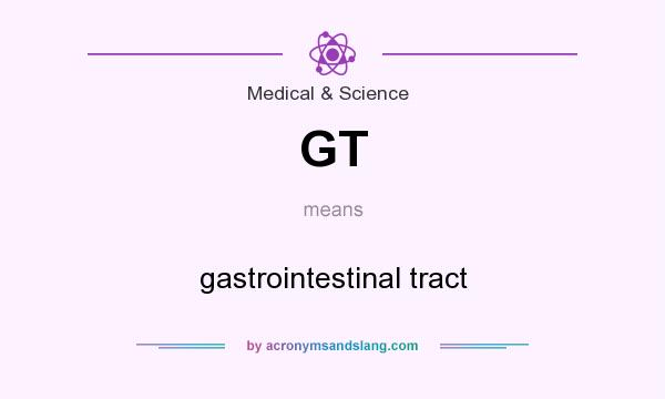 What does GT mean? It stands for gastrointestinal tract