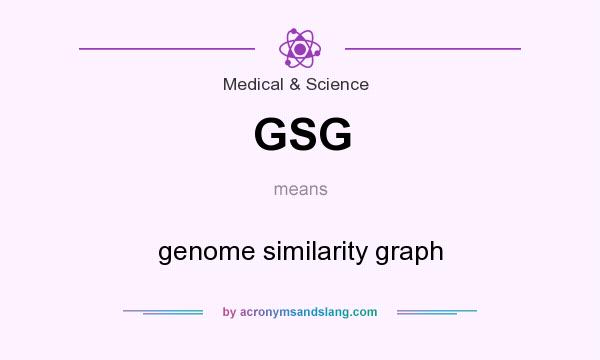 What does GSG mean? It stands for genome similarity graph