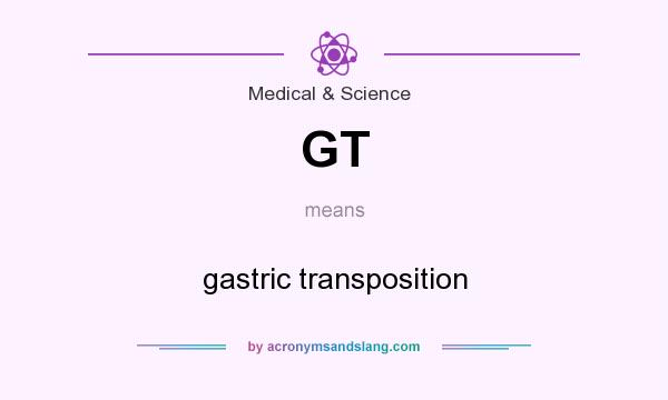 What does GT mean? It stands for gastric transposition