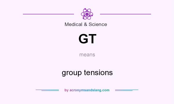 What does GT mean? It stands for group tensions