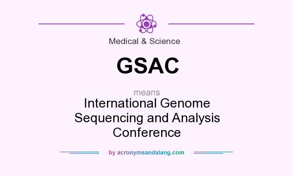 What does GSAC mean? It stands for International Genome Sequencing and Analysis Conference