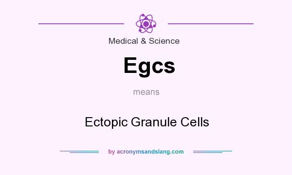 What does Egcs mean? It stands for Ectopic Granule Cells