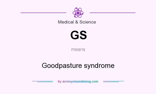 What does GS mean? It stands for Goodpasture syndrome