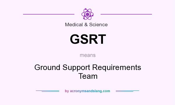 What does GSRT mean? It stands for Ground Support Requirements Team