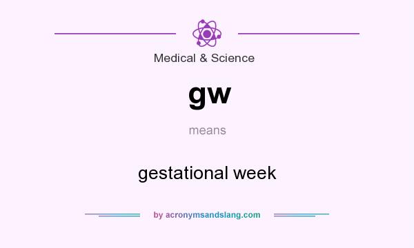 What does gw mean? It stands for gestational week