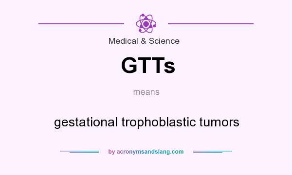 What does GTTs mean? It stands for gestational trophoblastic tumors