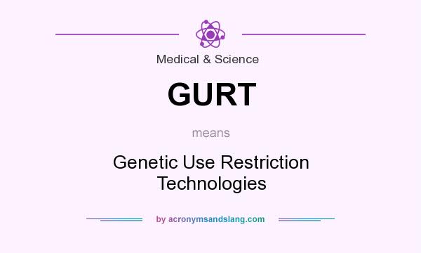 What does GURT mean? It stands for Genetic Use Restriction Technologies