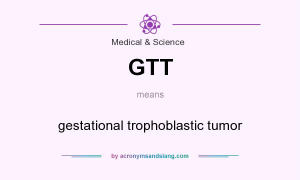 What does GTT mean? It stands for gestational trophoblastic tumor