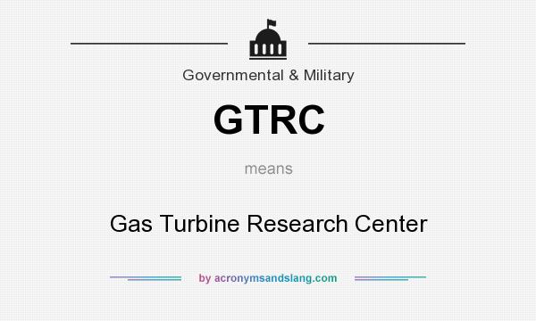What does GTRC mean? It stands for Gas Turbine Research Center