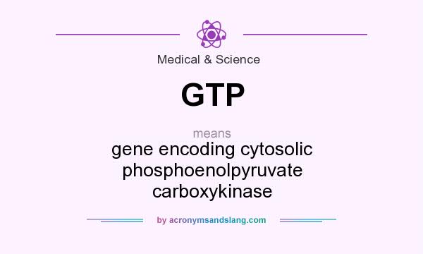 What does GTP mean? It stands for gene encoding cytosolic phosphoenolpyruvate carboxykinase
