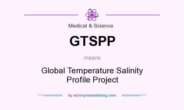 What does GTSPP mean? It stands for Global Temperature Salinity Profile Project