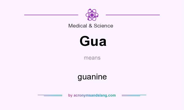 What does Gua mean? It stands for guanine