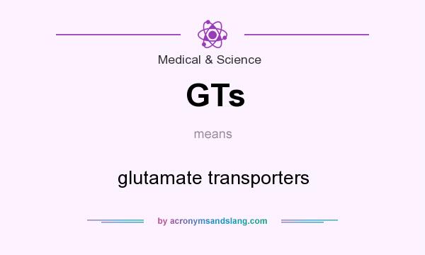 What does GTs mean? It stands for glutamate transporters