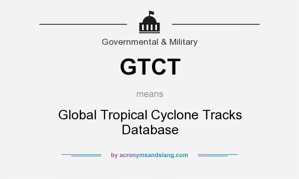 What does GTCT mean? It stands for Global Tropical Cyclone Tracks Database