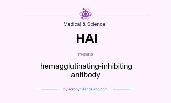 What does HAI mean? It stands for hemagglutinating-inhibiting antibody