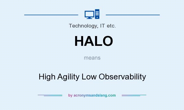 What does HALO mean? It stands for High Agility Low Observability