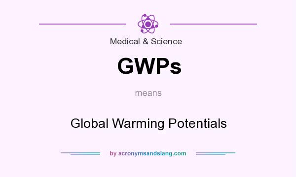 What does GWPs mean? It stands for Global Warming Potentials