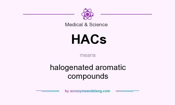 What does HACs mean? It stands for halogenated aromatic compounds