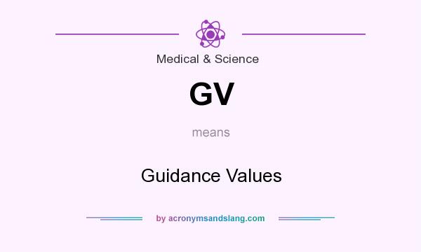 What does GV mean? It stands for Guidance Values