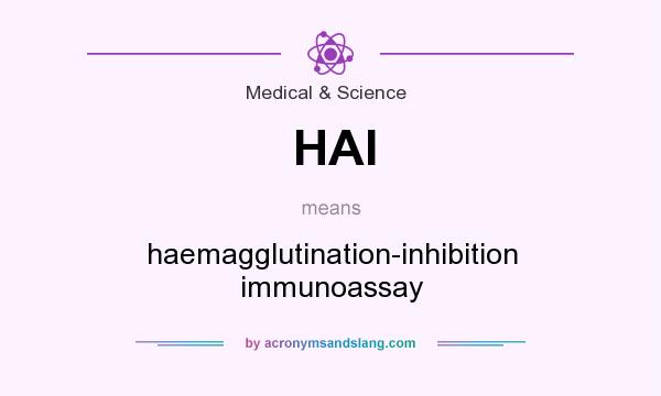What does HAI mean? It stands for haemagglutination-inhibition immunoassay