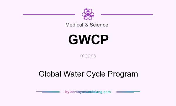 What does GWCP mean? It stands for Global Water Cycle Program