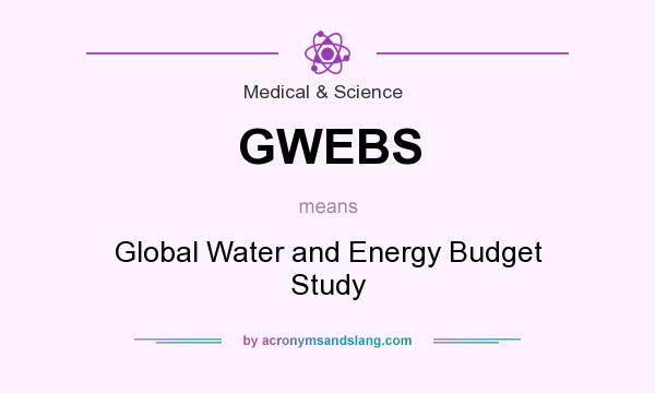 What does GWEBS mean? It stands for Global Water and Energy Budget Study