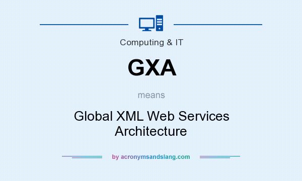 What does GXA mean? It stands for Global XML Web Services Architecture