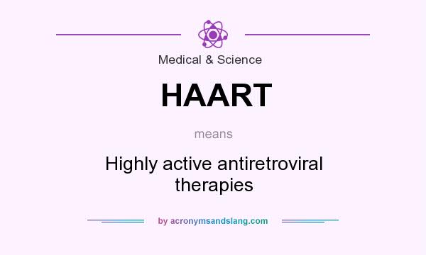 What does HAART mean? It stands for Highly active antiretroviral therapies